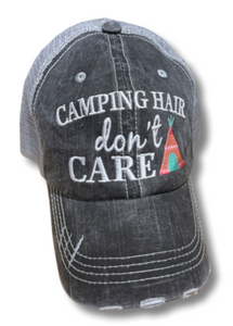 Camping Hair Don't Care Trucker Mesh Cap